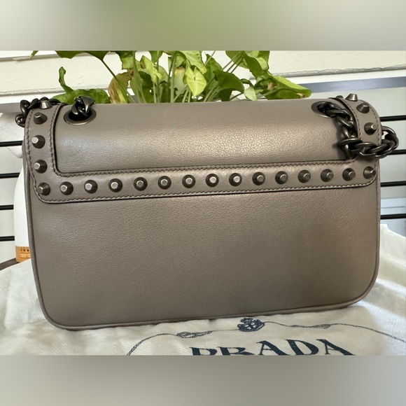 Prada Glace Calfskin Studded Crossbody⭐️❤️ - Picture 2 of 16